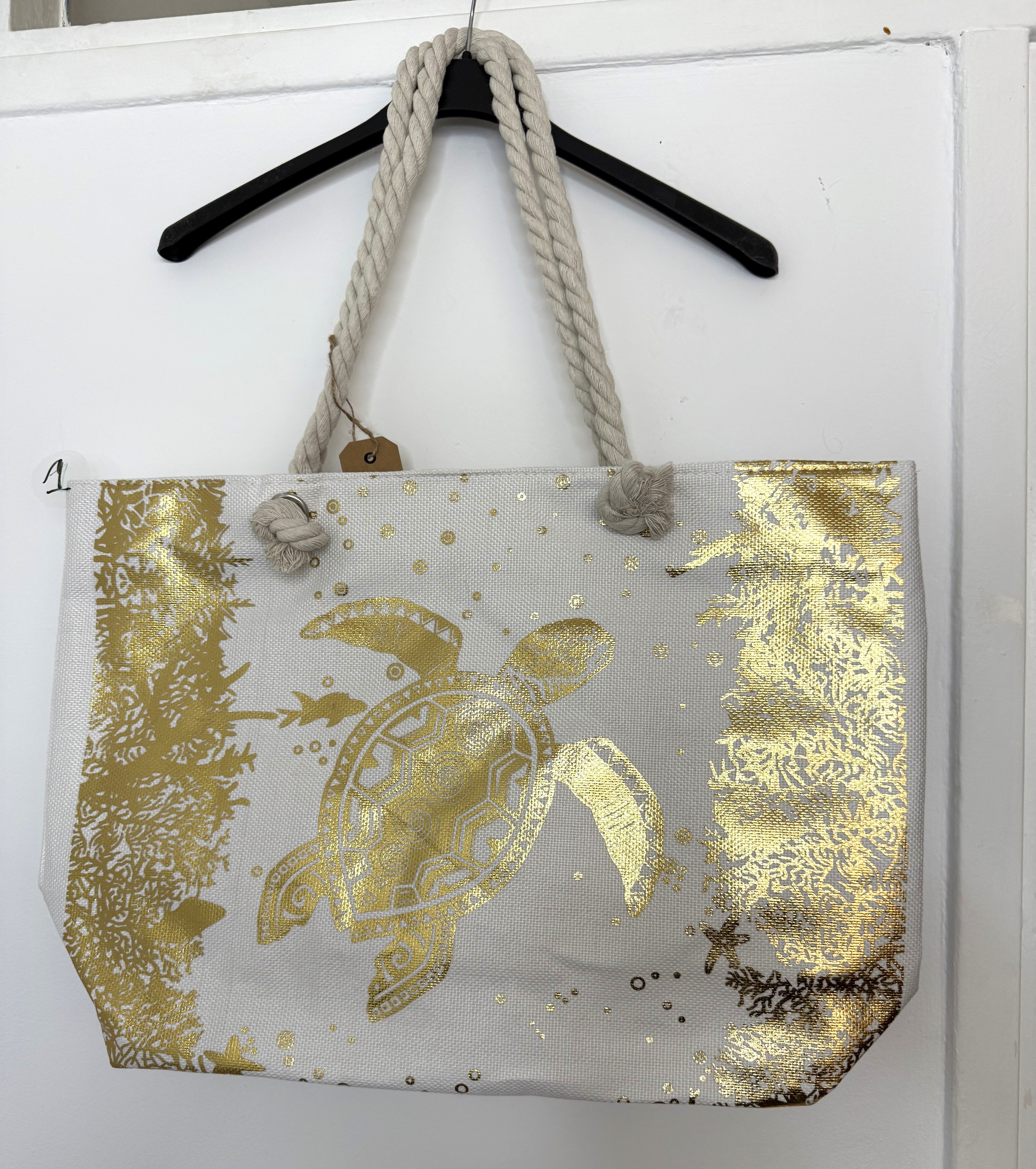 Strandtas Goud Schildpad