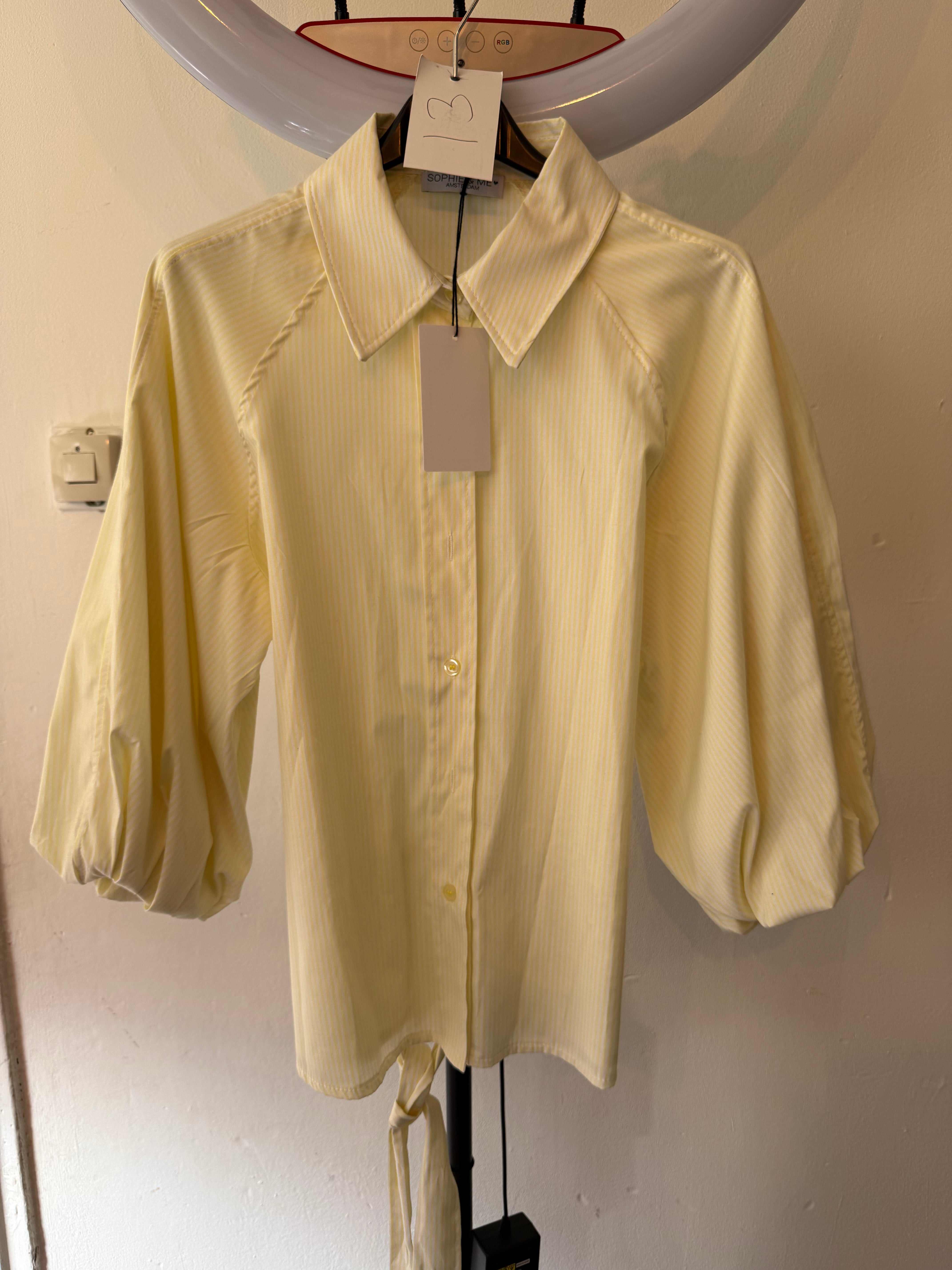 Blouse met Pofmouw Geel