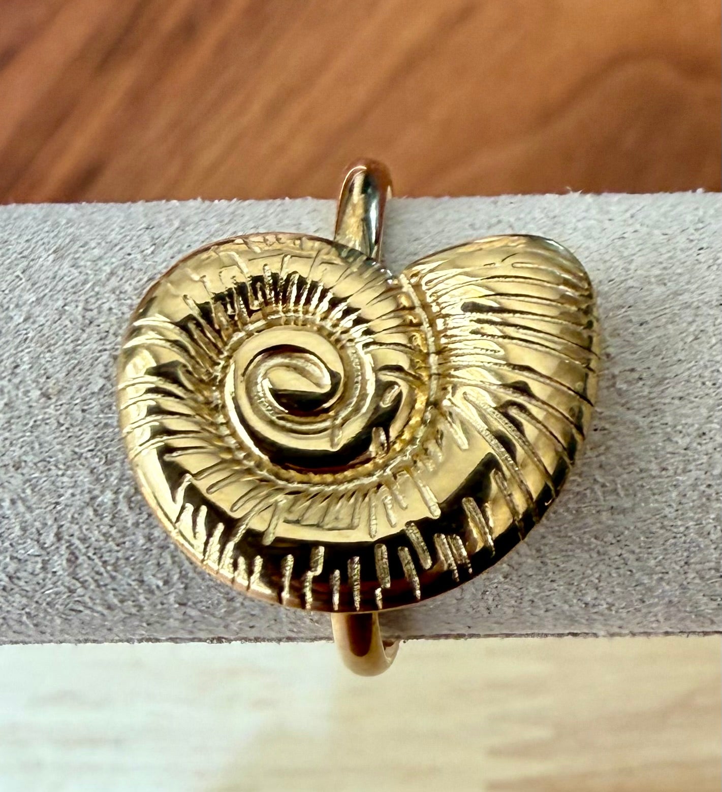Gouden Ammoniet Ring
