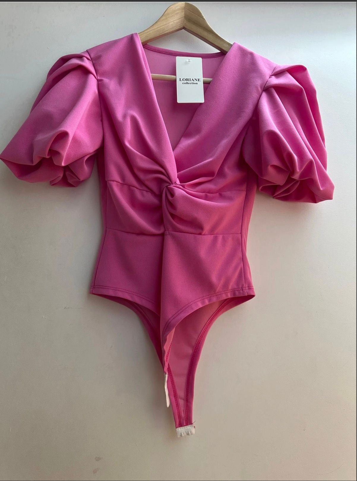 Roze Pofmouw Bodysuit