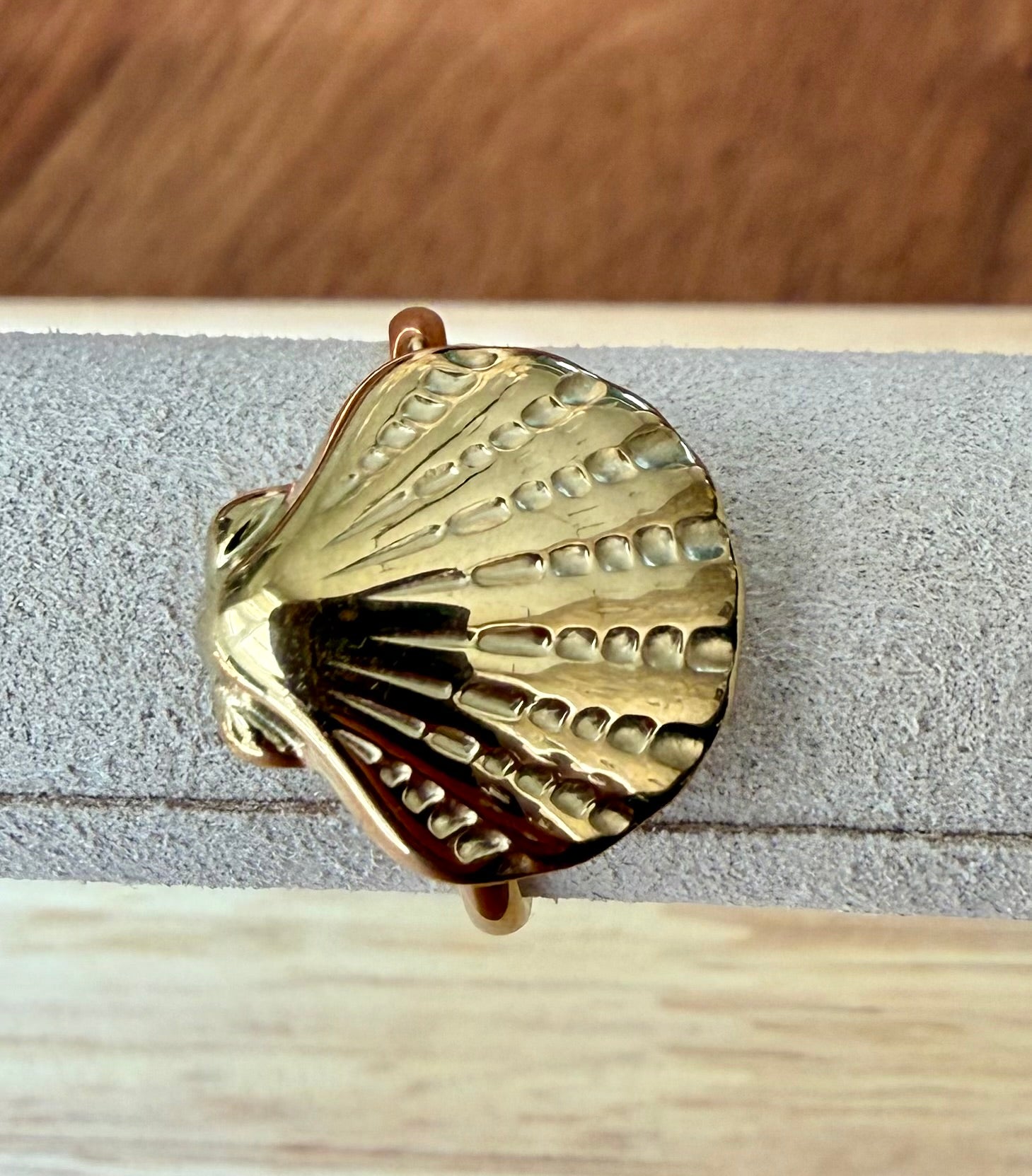 Gouden Schelp Ring